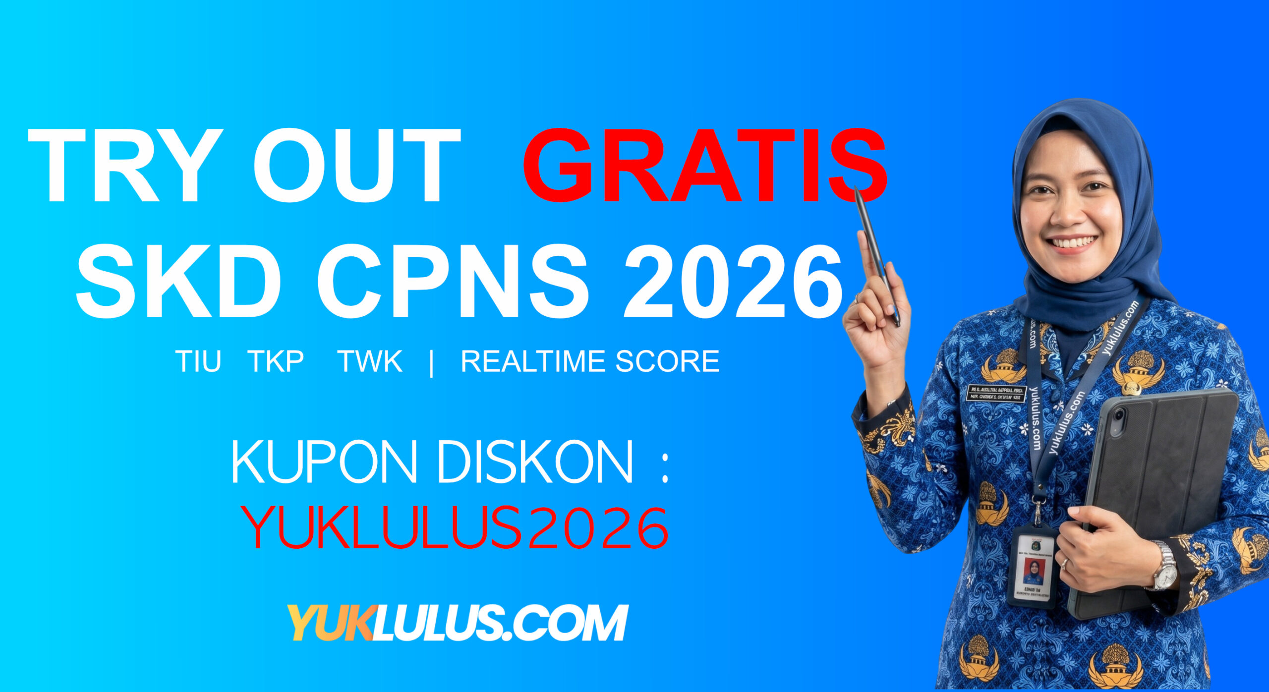 Tryout Akbar SKD CPNS Gratis – KUPON : YUKLULUS2026